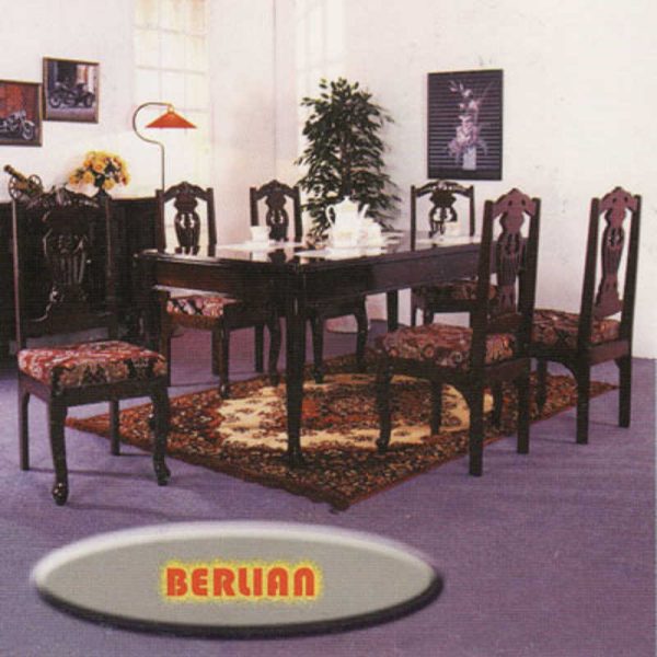 Berlian 6 Seater Dining Table Set
