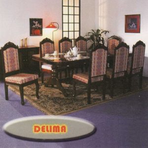 Delima 6 Seater Dining Table Set