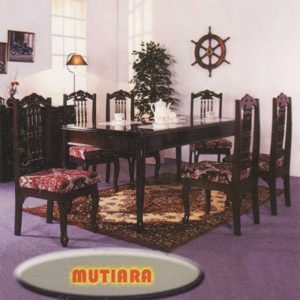Mutiara 6 Seater Dining Table Set
